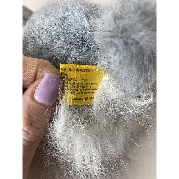 24K Polar Puff Special Effects 1994 Plush Schnauzer Approx 12” Stuffed Dog GUC - Picture 7 of 8